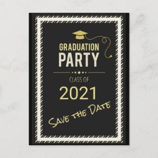 Graduation Party Save the Date Postcard