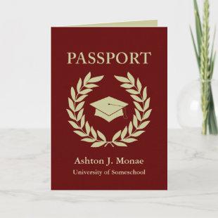 graduation passport invitation