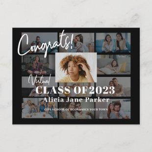 Graduation photo collage class of 2022 invitation
