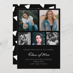 Graduation Photo Collage Invitation