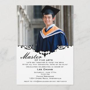 Graduation Photo Mantle Invitation