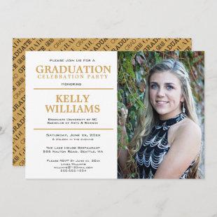 Graduation, Photo, Party Invitation