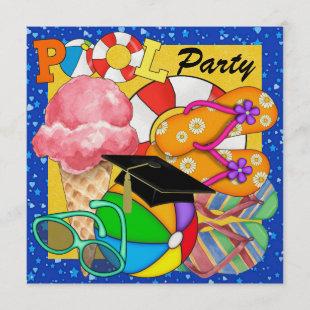 Graduation Pool Party - SRF Invitation