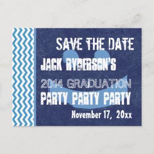 Graduation Save the Date Any Year Modern V10P Announcement Postcard
