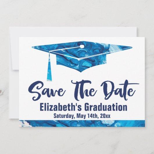 Graduation Save The Date Simple Elegant Watercolor