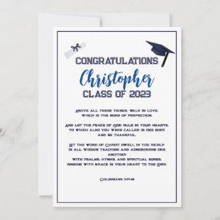 Graduation Scripture Congratulations Greeting Card
