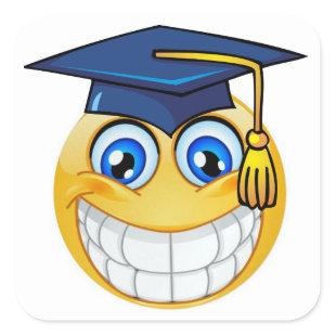Graduation Smile Face Sticker