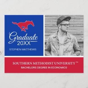 Graduation | SMU Mustangs Logo Invitation