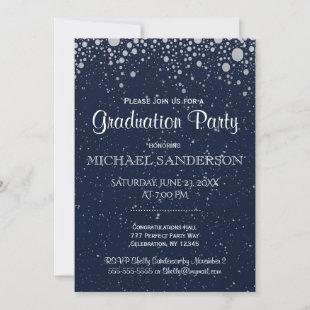 Graduation | Starry Night in Blue Invitation