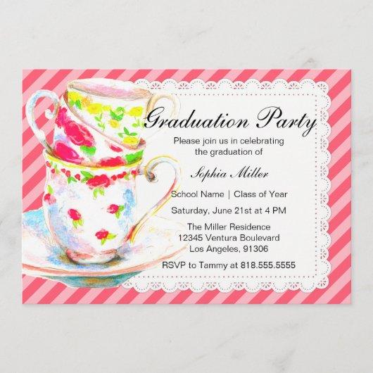Graduation Tea Party Invitation