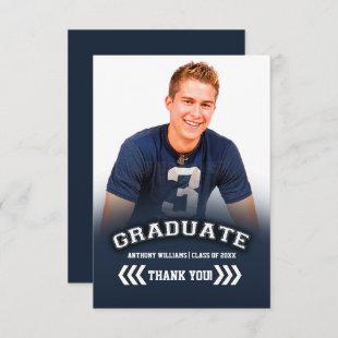 Graduation Thank You Custom Flat Photo Card