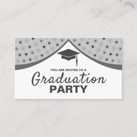 Grand Curtains, Graduation Party Ticket Invitation