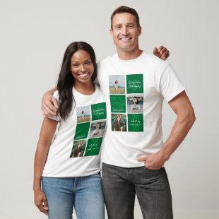 Green 3-Photo Fun Boxes Class Year T-Shirt