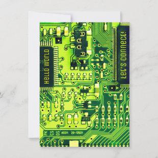 Green PCB board, electronic parts printed circuit Invitation