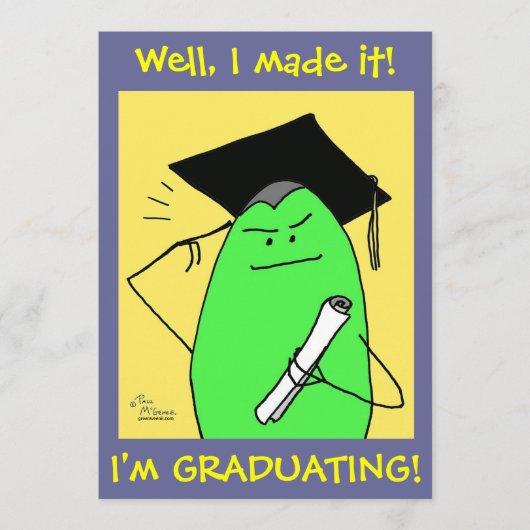 Green Weenii "I Made It!" Graduation Invitation