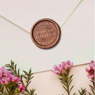 Greenery You're Invited Wedding or Any Occasion Wax Seal Sticker