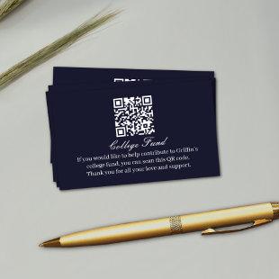Guy Grad Modern QR code Enclosure Card