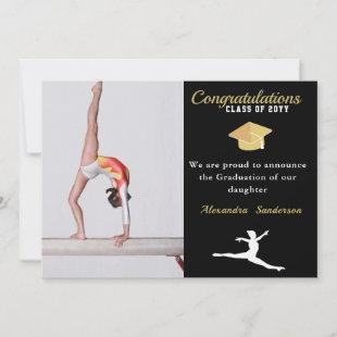 Gymnast Athlete Photo graduation class of 2022 Announcement