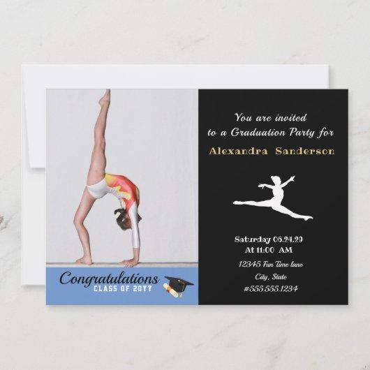 Gymnast Athlete Photo graduation class of 2022 Inv Invitation