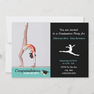 Gymnast Athlete Photo graduation class of 2022 Invitation