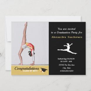 Gymnast Athlete Photo graduation class of 2022 Invitation