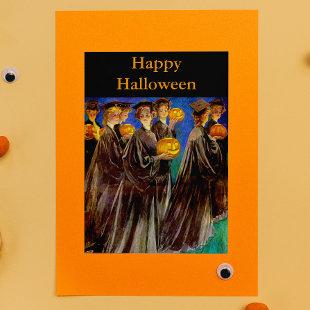 Halloween Witch College Graduates Card