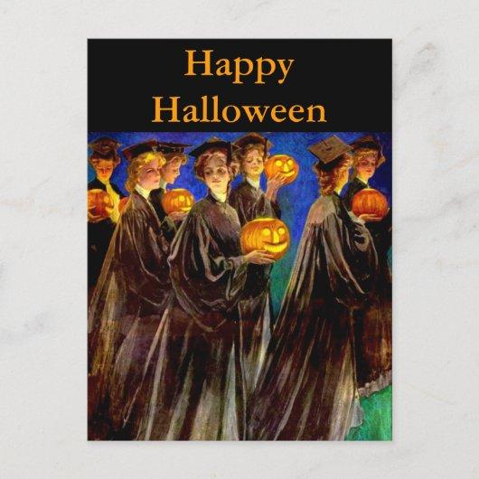 Halloween Witch College Graduates Postcard