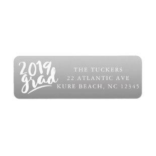 Handlettered Class of 2019 Graduation Address Label