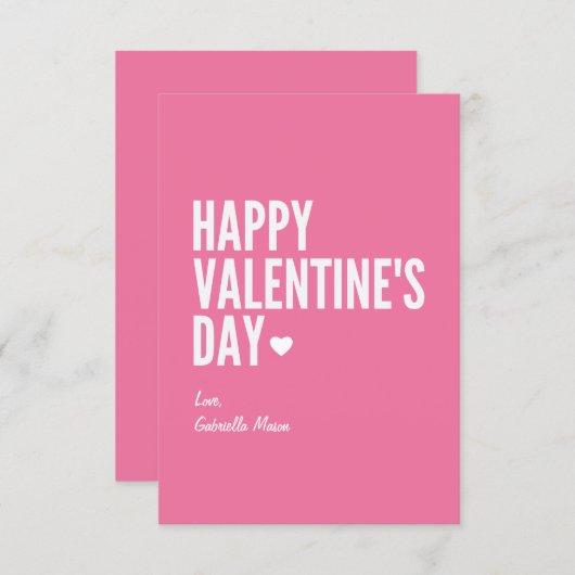 Happy Valentine's Day | Pink Invitation