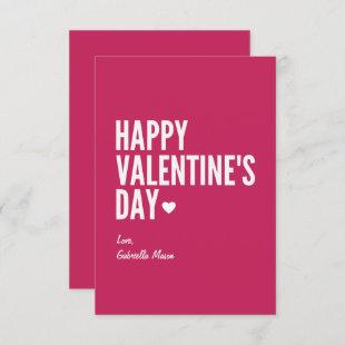 Happy Valentine's Day | Red Invitation