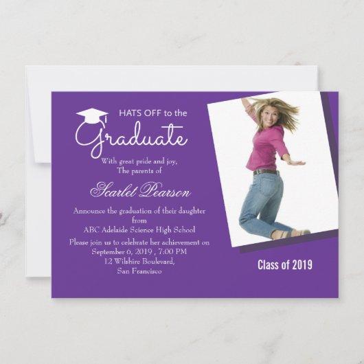 Hats off to the Graduate - Graduation Party Invitation