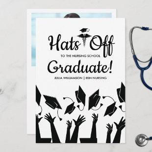 Hats off to the Graduate Nursing Graduation Party Invitation