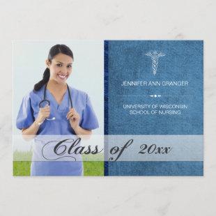 Health Care Medical Graduation Photo Announcement