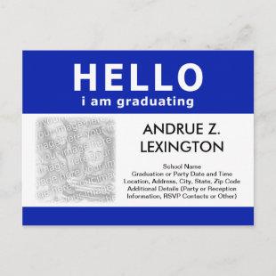 hello, i am graduating : announcement / invitation