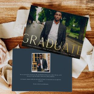 High Profile | Photo Foil Graduation Announcement