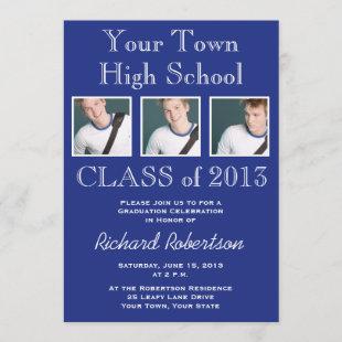High School Athlete Graduation Party Invitation