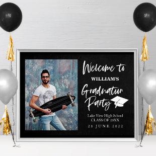 High School Chalk Graduation Party Welcome Sign