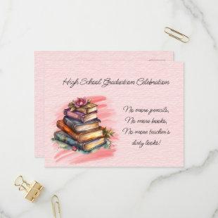 High School Graduation Celebration Invitation Postcard