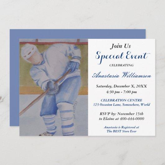 HOCKEY GAME PARTY EVENT INVITE