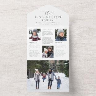 Holiday newsletter family update Christmas card