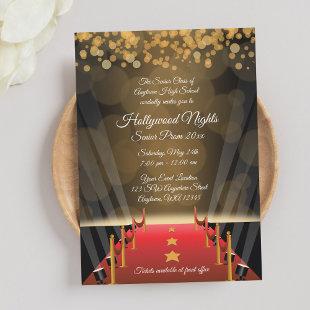 Hollywood Red Carpet Prom Formal Invitations