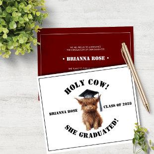 Holy Cow! Graduation Announcement