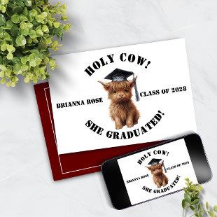 Holy Cow! Graduation Invitation