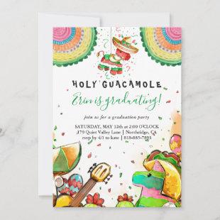 Holy Guacamole Fiesta Graduation Invitation