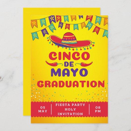 Holy Guacamole Fiesta Graduation Party Invitation
