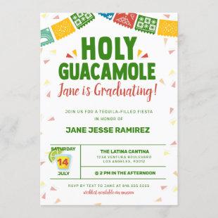 Holy Guacamole Graduation Fiesta Invitation