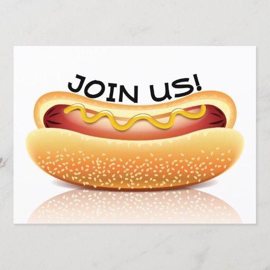 Hot Dog Cookout Party Invitation