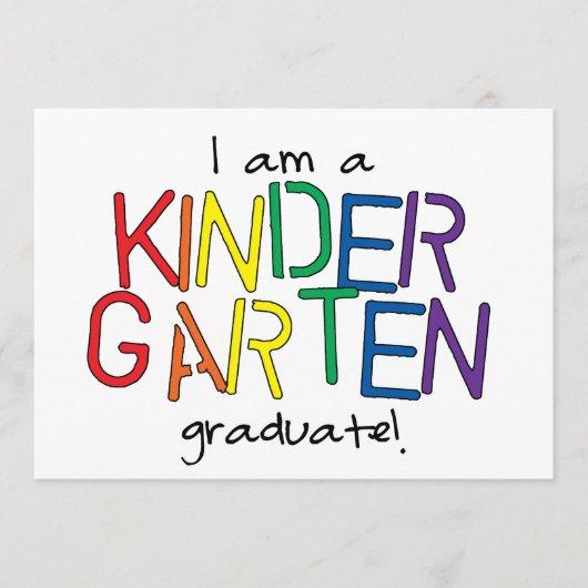 I Am a Kindergarten Graduate Announcement