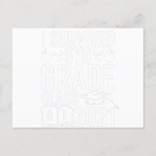 I survived 5th grade class of 2021 holiday postcard