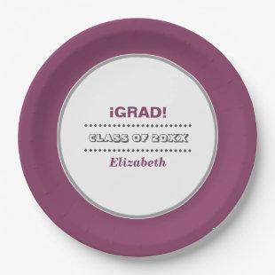 iGrad. Custom Graduation Party  Paper Plates